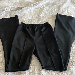 Black flare leg trouser